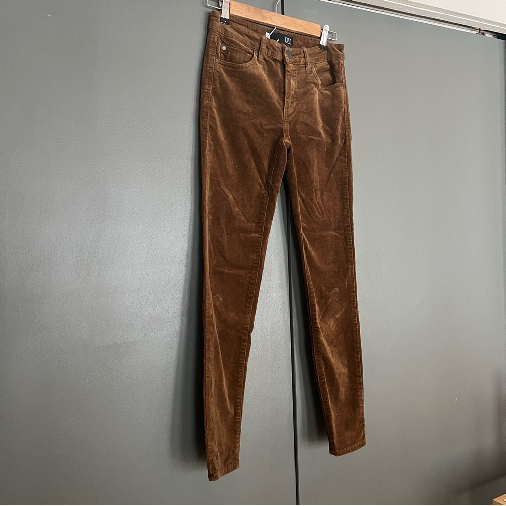 Kut from the Kloth Brown Skinny Corduroy Denim Size 0 Classic Casual Diana
